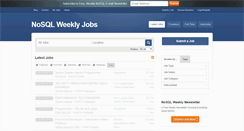 Desktop Screenshot of jobs.nosqlweekly.com